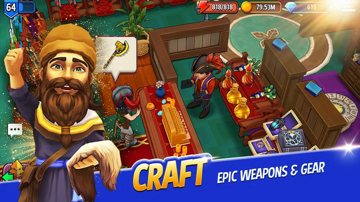 Shop Titans: Craft & BuildMod  Apk v14.3.1