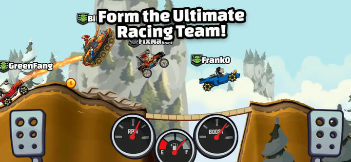 Hill Climb Racing 2Mod  Apk v1.57.0(Unlimited Gold)