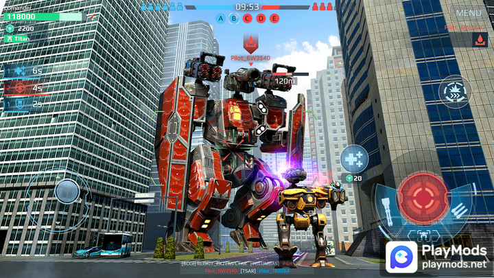 War Robots. 6v6 Tactical Multiplayer BattlesMod  Apk v9.4.2(Continuous firing)