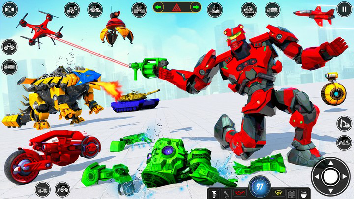 Flying Jet Robot Car TransformMod  Apk v1.35