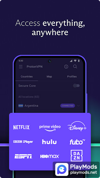 Proton VPN: Private, SecureMod  Apk v4.1.83.0(Premium Unlocked)