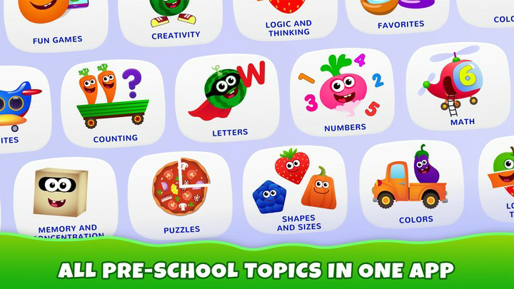 Funny Food Kids Learning Games Apk v3.7.0