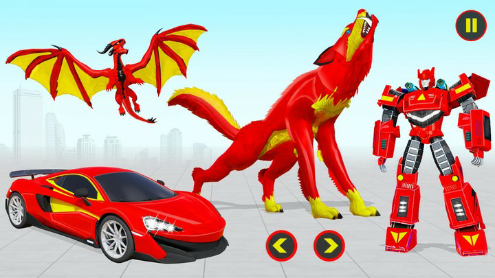 Wolf Robot Car Transform GameMod  Apk v3.5