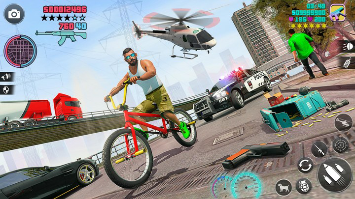 Grand Gangsters Crime City WarMod  Apk v1.72