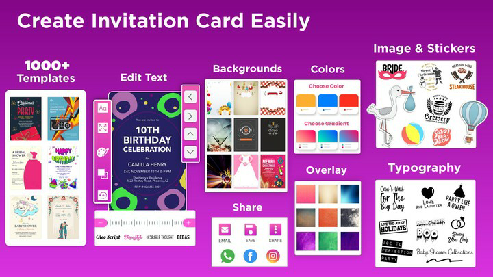 Invitation Maker(Premium Unlocked)Mod  Apk v12.1