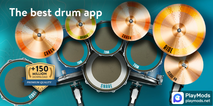 Real Drum: electronic drumsMod  Apk v10.40.2(Premium Unlocked)