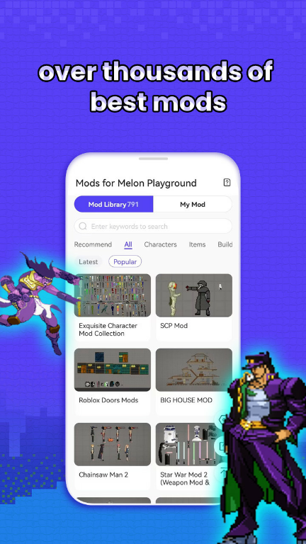 Mods for Melon Playground Apk v3.4