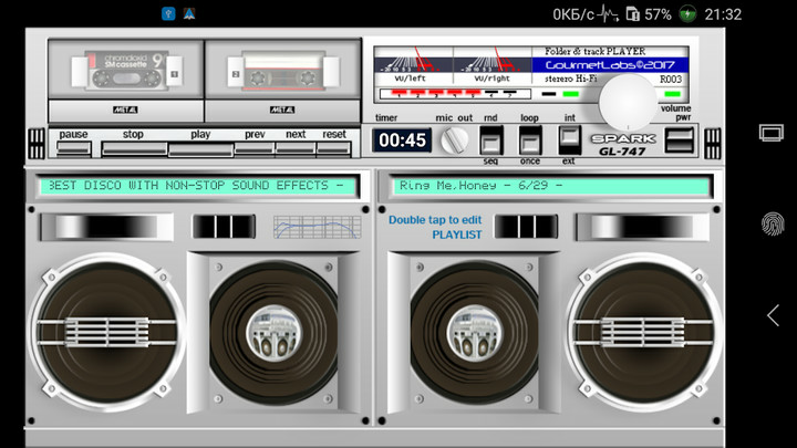 Spark GL-747 folder player vintage VU-meterMod  Apk vR002(Paid for free)