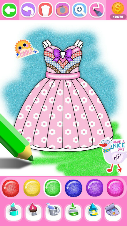 Glitter Dress Coloring BookMod  Apk v29