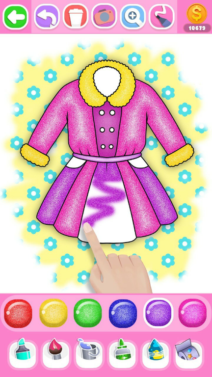 Glitter Dress Coloring BookMod  Apk v29