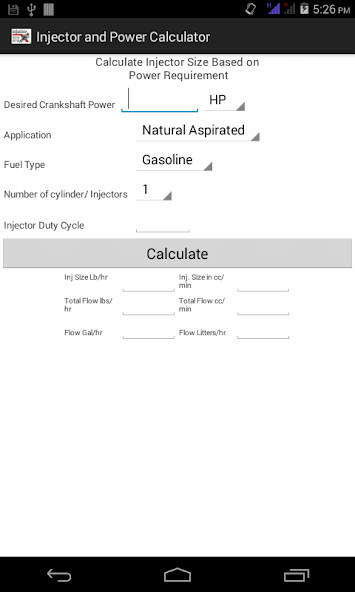 Fuel Injector CalculatorMod  Apk v1.0(Paid for free)