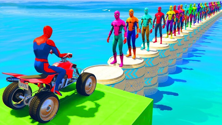 ATV Quads Bike Spider Superheroes Stunts Racing 3DMod  Apk v1.26