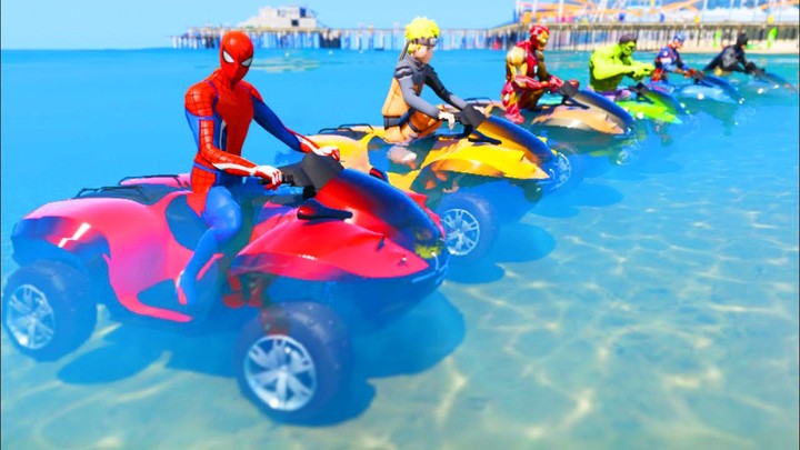 ATV Quads Bike Spider Superheroes Stunts Racing 3DMod  Apk v1.26