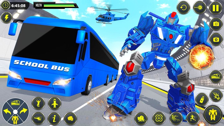 School Bus Robot Car GameMod  Apk v109