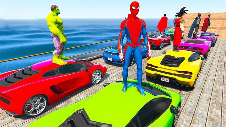 Superhero Car Stunt GT RacingMod  Apk v1.8