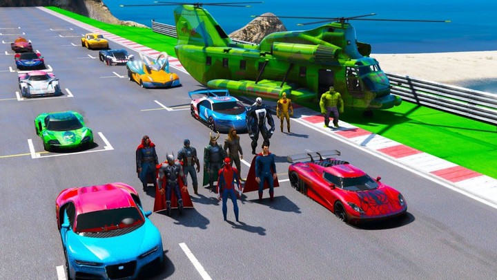 Superhero Car Stunt GT RacingMod  Apk v1.8