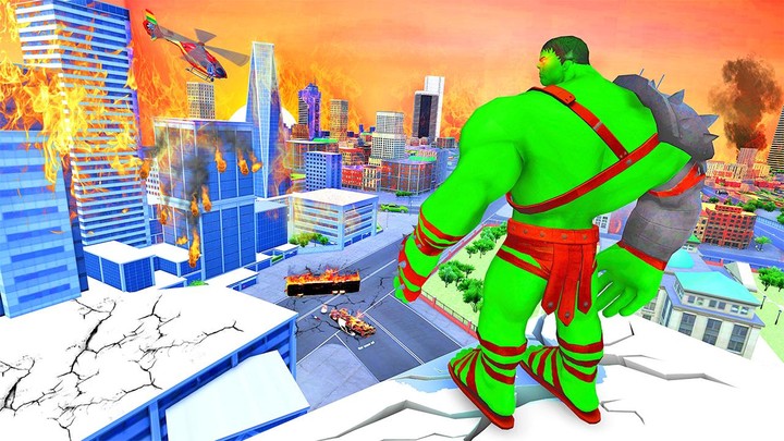 Incredible Green Monster Superhero City BattleMod  Apk v1.17