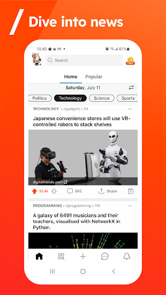 Reddit(Removed ADS)Mod  Apk v2023.20.1