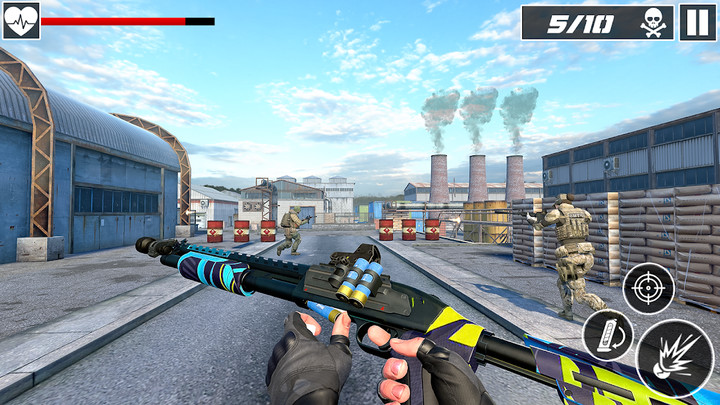 Real Commando Shooting GamesMod  Apk v1.0.4(God Mode)