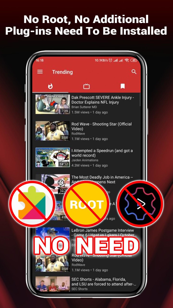 YouTube Vanced Official - Block All Ads For Tube VancedMod  Apk v4.1.82.301