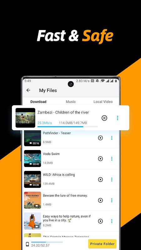 Video Downloader & Video SaverMod  Apk v1.20.5(Premium Unlocked)