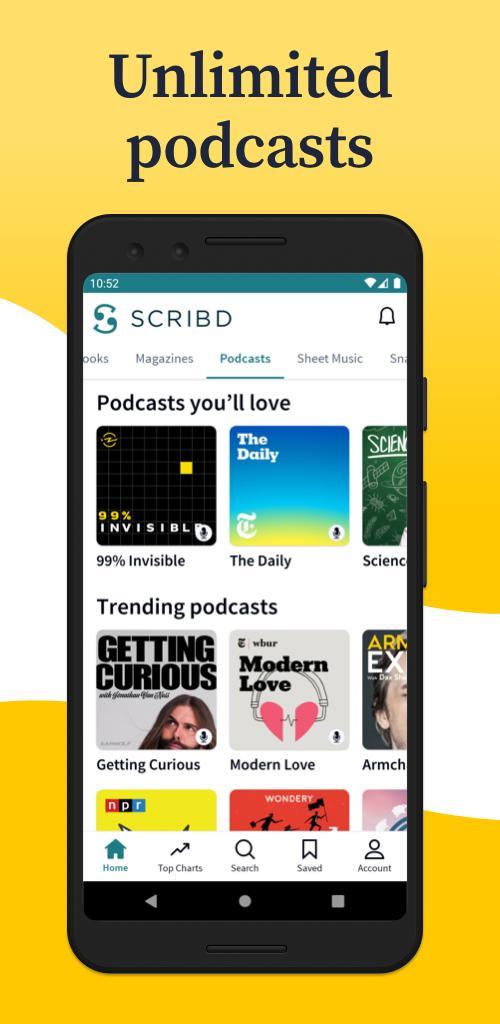 Scribd MOD APK 11.21 (Pro Unlocked)Mod  Apk v12.9