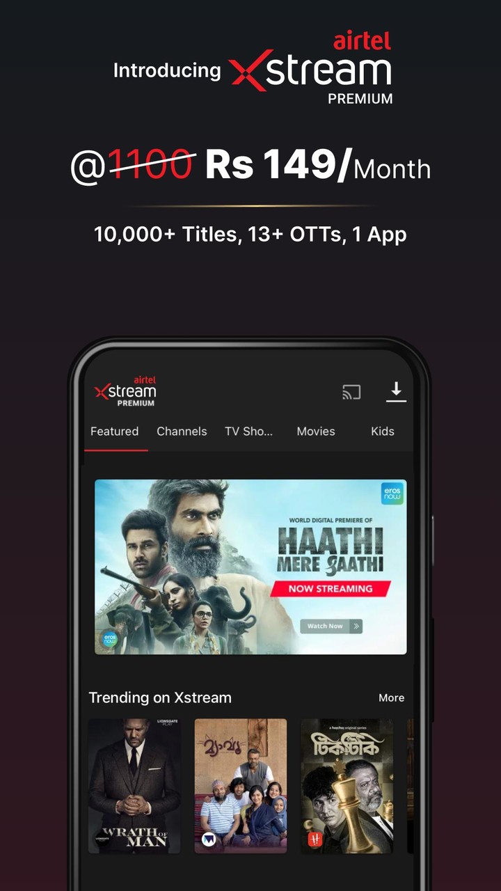 Airtel Xstream App(No Ads)Mod  Apk v1.45.2