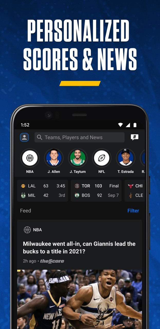 theScore MOD APK 21.13.1 (Ad-Free)Mod  Apk v22.5.1