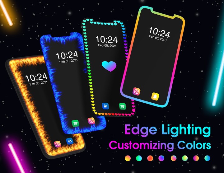 LED Edge Lighting(Premium Features Unlocked)Mod  Apk v3.0.5