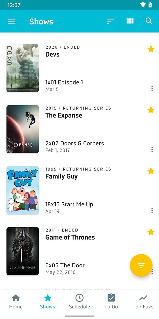 TV Show FavsMod  Apk v4.5.3(Premium)