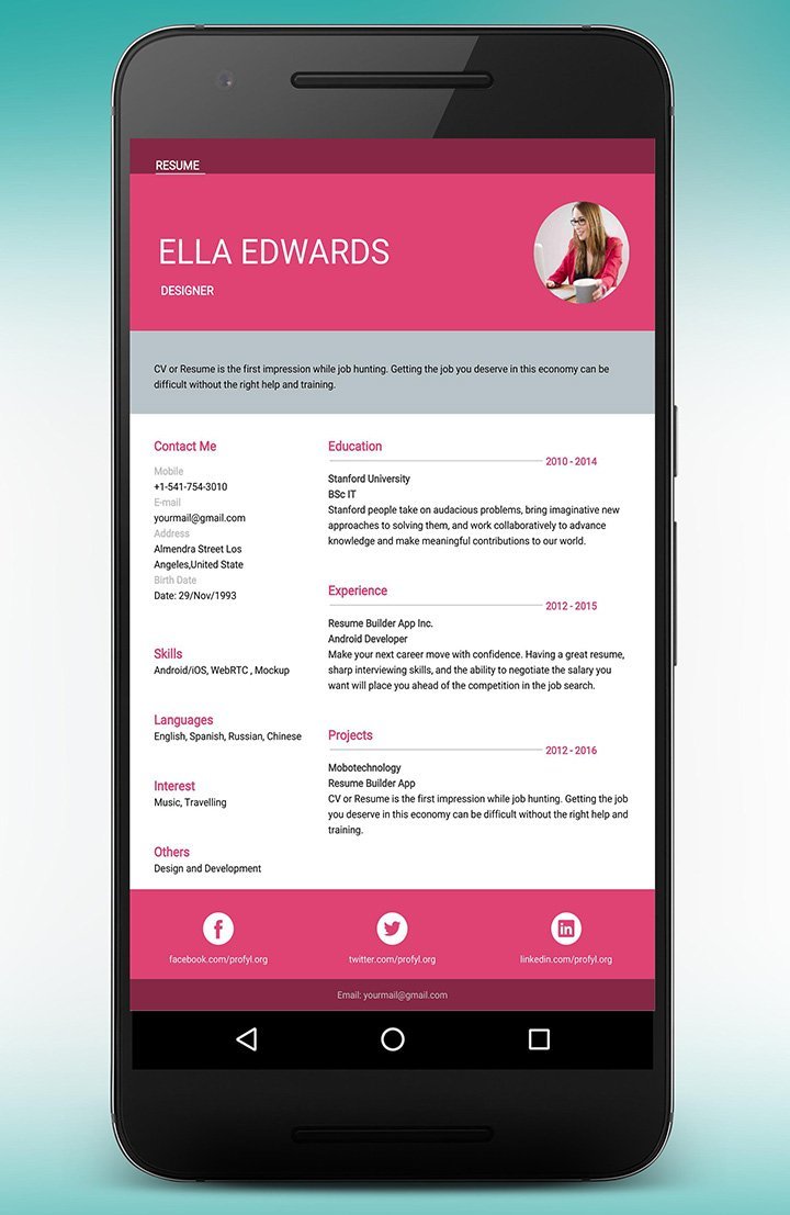 Resume Builder & CV MakerMod  Apk v10.1.2.pro(Pro Unlocked)