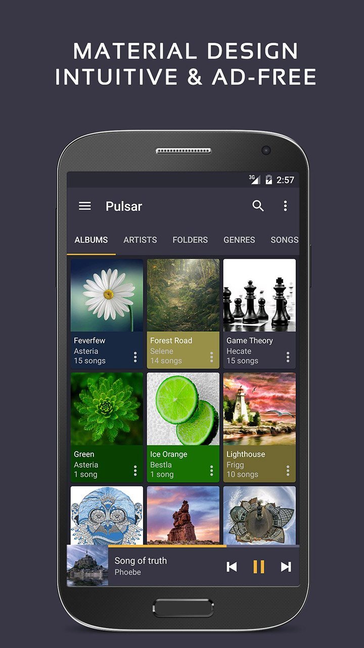 Pulsar Music Player - Mp3 Player, Audio PlayerMod  Apk v1.11.0(Pro Version Unlocked)