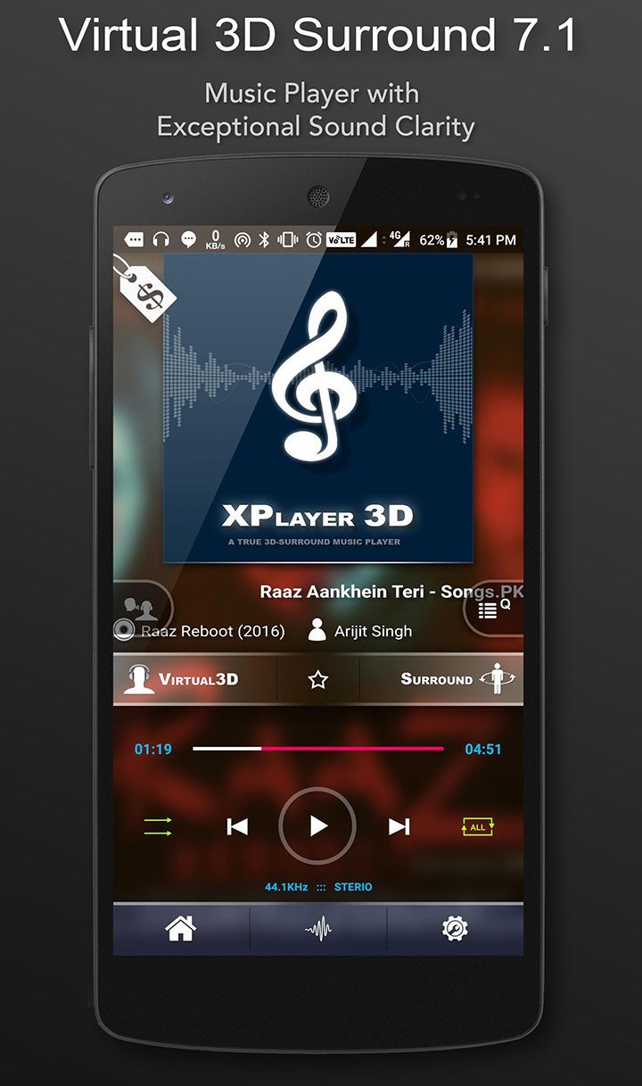 3D Surround Music PlayerMod  Apk v1.7.01(Unlocked)