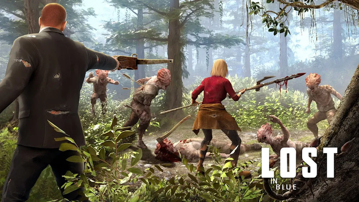 LOST in Blue: Survive the Zombie IslandsMod  Apk v1.50.7