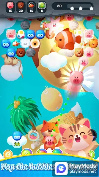 Bubble Shooter : Animals PopMod  Apk v2.5(Unlimited Currency)