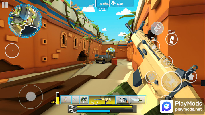 Bit Gun: Online Shooting GamesMod  Apk v1.0.6(unlimited bullets)