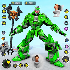 Rhino Robot - Robot Car Games Mod APK 1.33 [Remove ads][God Mode][Weak enemy]