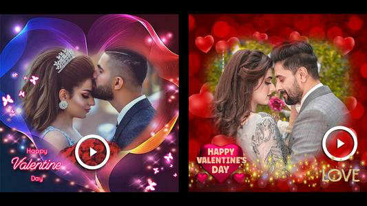 Valentine day video maker 2024