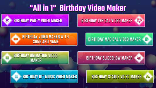 Birthday Video Maker with Song