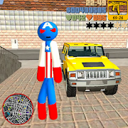 Captain Stickman America Rope Hero Mod APK 1.5 [Unlimited money][Cracked]