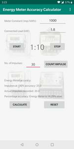 Energy Meter Accuracy Calculat