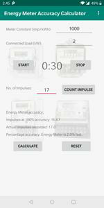 Energy Meter Accuracy Calculat