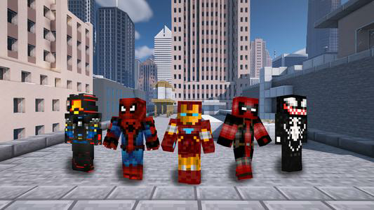 SuperHero skins for Minecraft