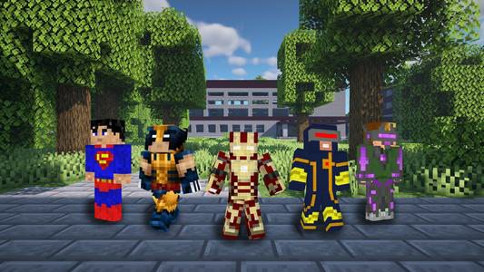 SuperHero skins for Minecraft