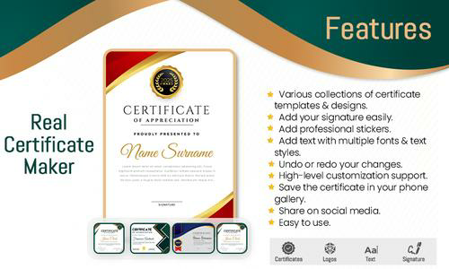 Real Certificate maker