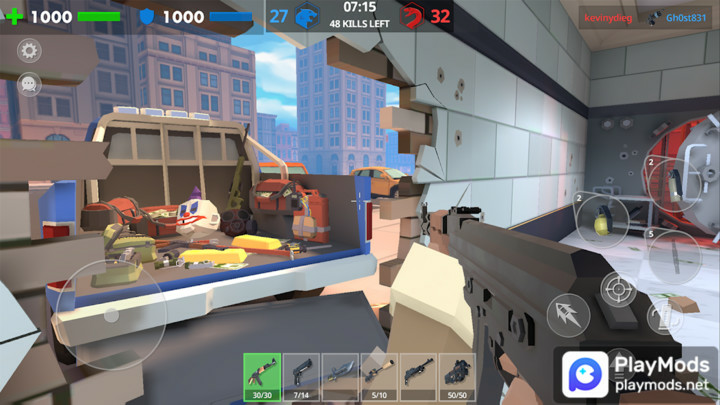 Polygon Arena: Online ShooterMod  Apk v0.263(unlimited bullets)