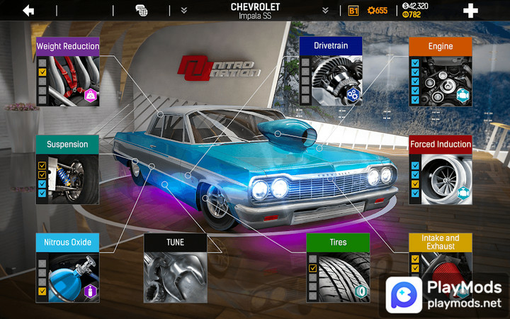 Nitro Nation Drag Drift Car Racing GameMod  Apk v7.9.4(MOD Menu)