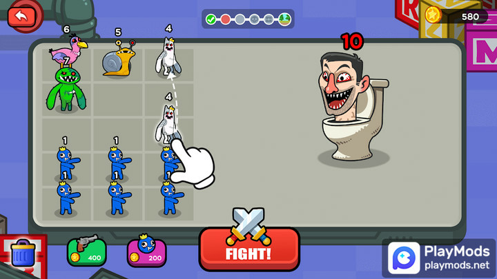 Merge War Monster FightMod  Apk v1.0.0(Unlimited Resources)