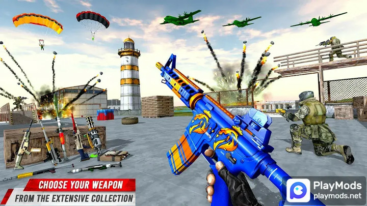 FPS Shooter:3D Gun Fire GamesMod  Apk v9.5(Unlimited Resources)