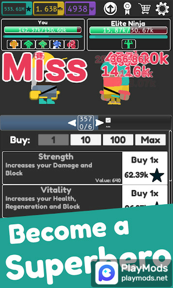 Idle SuperpowersMod  Apk v1.2.6(Unlimited Resources)